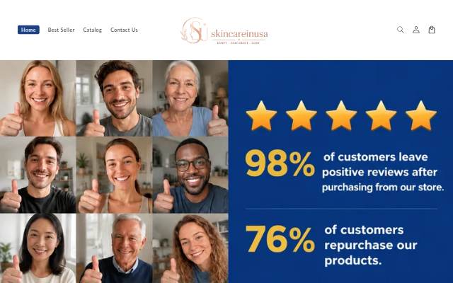 Skincareinusa storefront