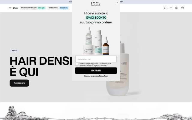 Startseite von SKIN FIRST®