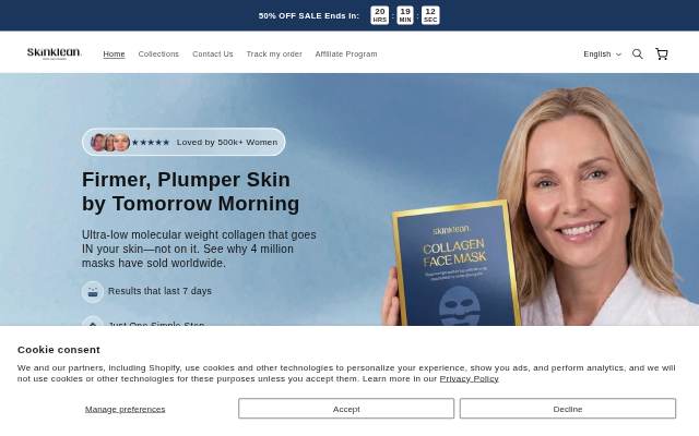 SkinKlean storefront