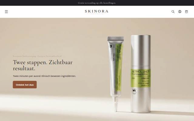 Skinora storefront