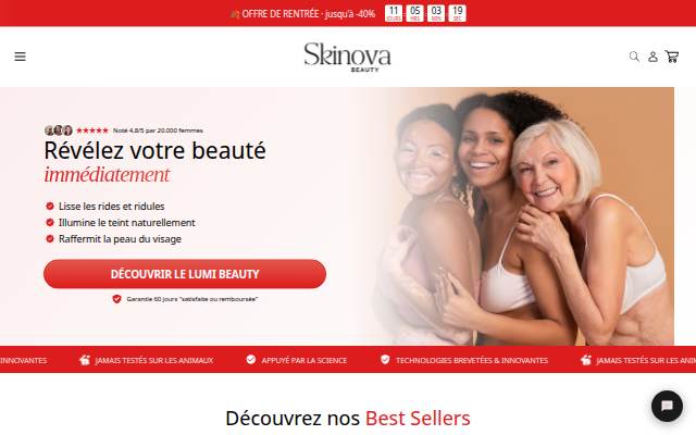 Skinova Beauty storefront