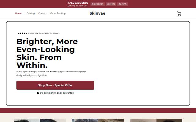 Skinvae storefront
