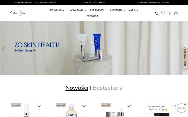 Sklep Kosmetyczny Estee Spa storefront