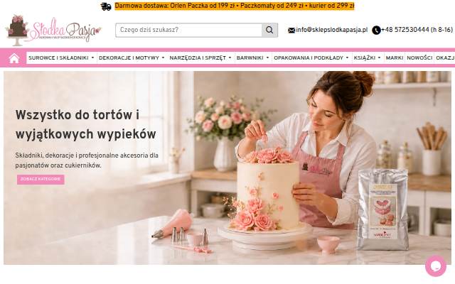 Startseite von Sklep cukierniczy online