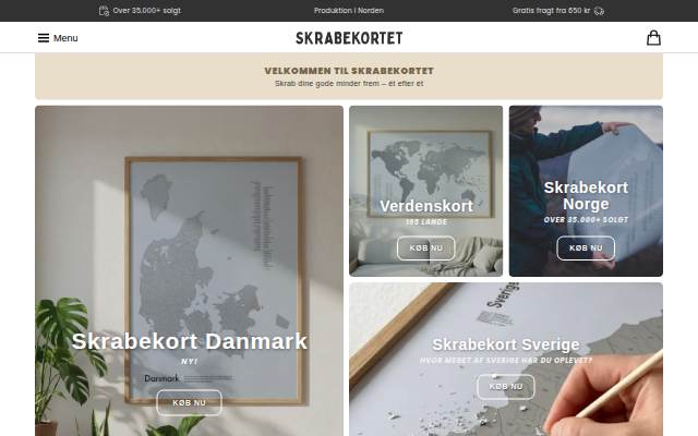 Skrabekortet.dk storefront