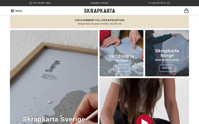 Skrapkarta.se storefront