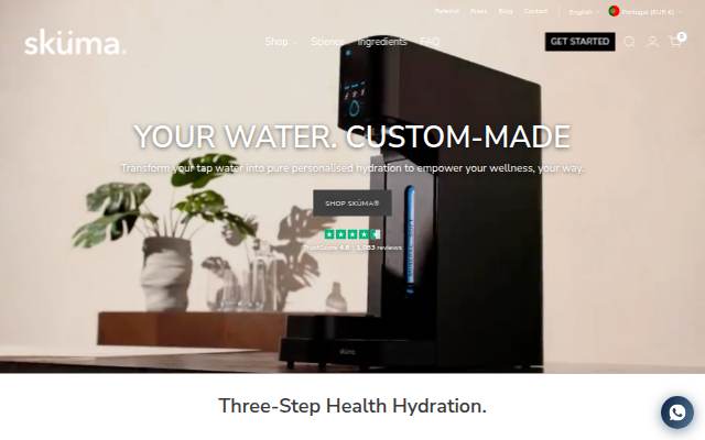 Sküma® Water storefront