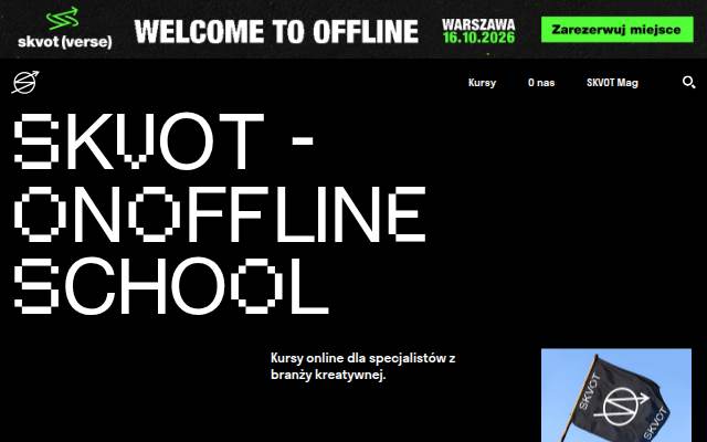 SKVOT Polska: Kursy online dla specjalistów kreatywnych storefront