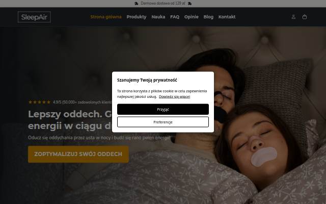 Escaparate de SleepAir