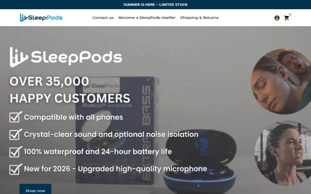Sleep.co storefront
