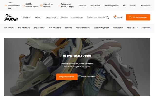 Slick Sneakers storefront