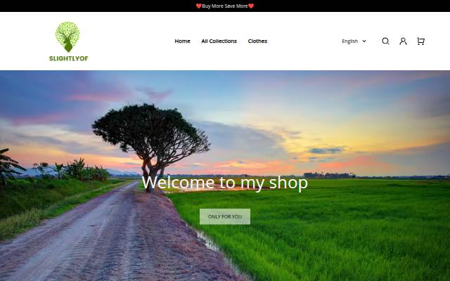 Slightlyof storefront