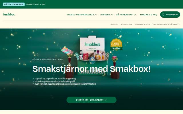 Smakbox storefront
