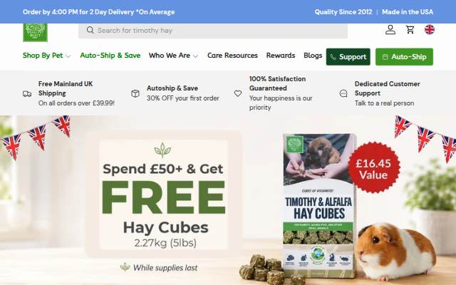Small Pet Select UK storefront