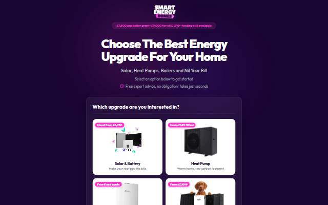 Smart Energy Homes storefront