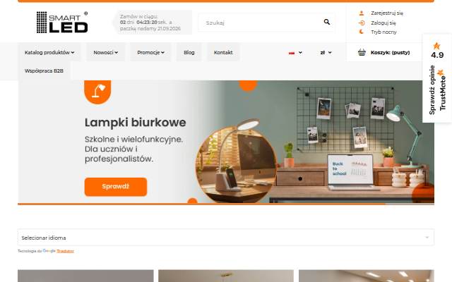 Smart LED - Sklep internetowy z oświetleniem LED. storefront