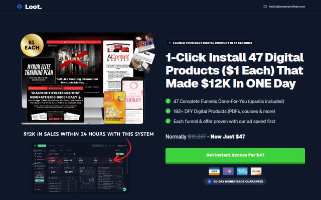 Loot (47 Digital Products) storefront
