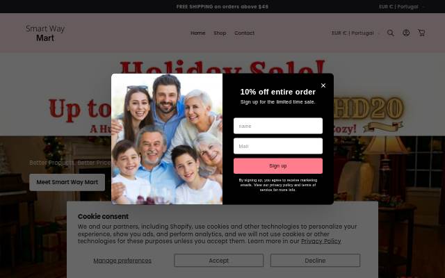 Vitrine de SmartWayMart