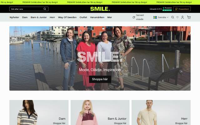 Smilebutiken storefront
