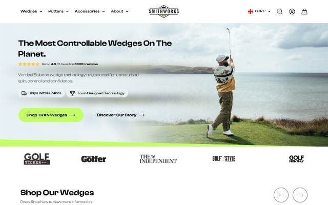 SmithWorks Golf storefront