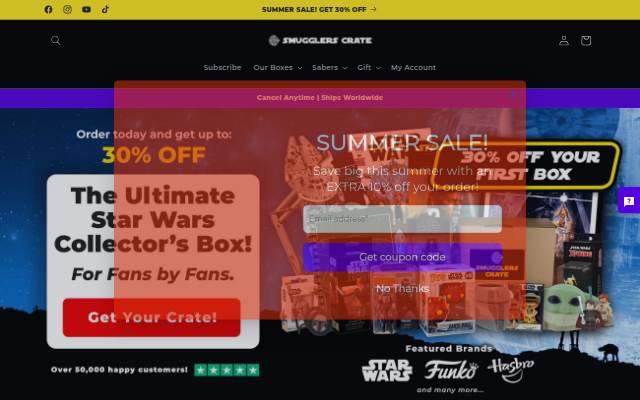 Smugglers Crate storefront