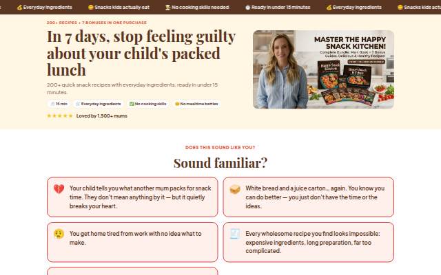 Startseite von Happy Snack Kitchen