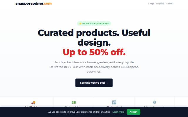 Snapporyprime storefront
