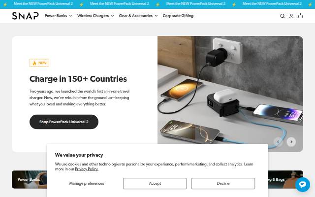 SnapWireless storefront