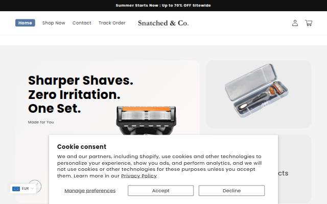 Snatched &amp; Co. storefront