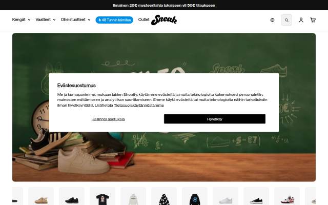 Sneak storefront