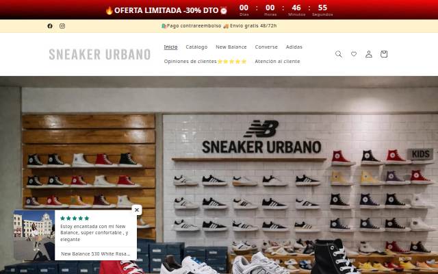 Sneaker Urbano storefront