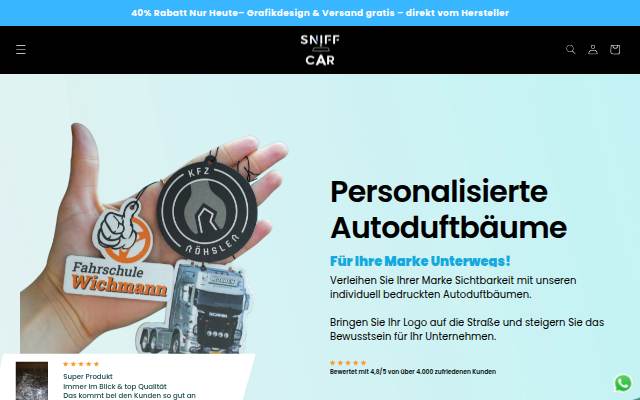 SNIFFCAR storefront