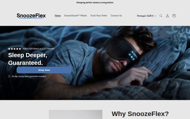 SnoozeFlex storefront