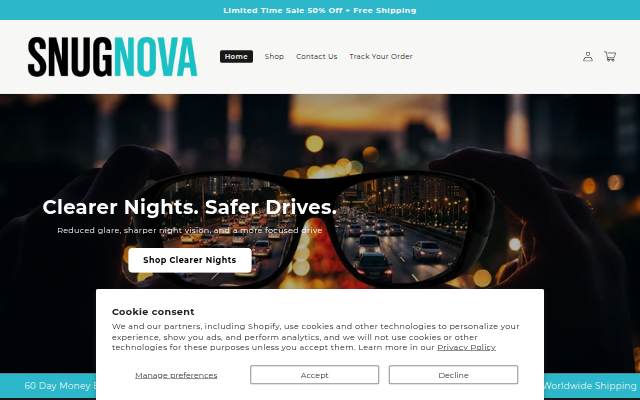 Snug Nova storefront