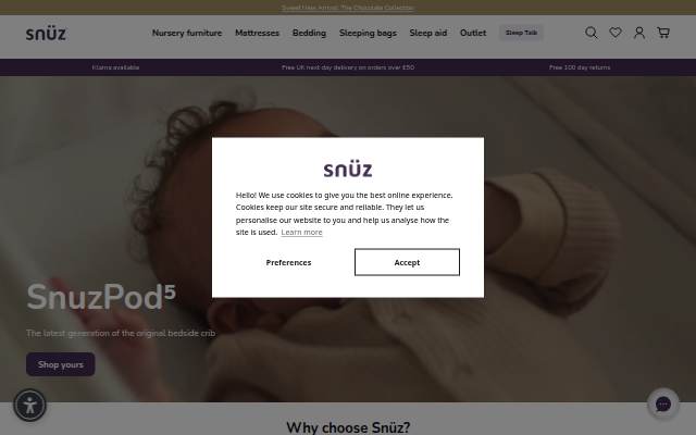 Snuz storefront