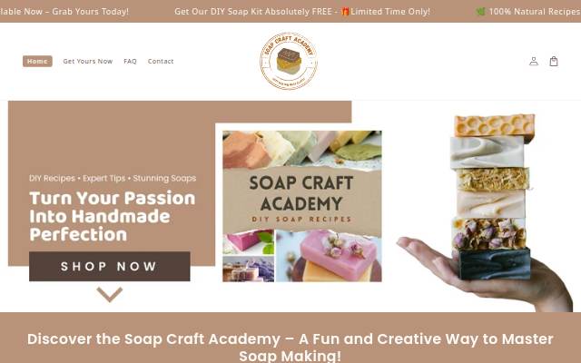 Soap Craft Academy storefront
