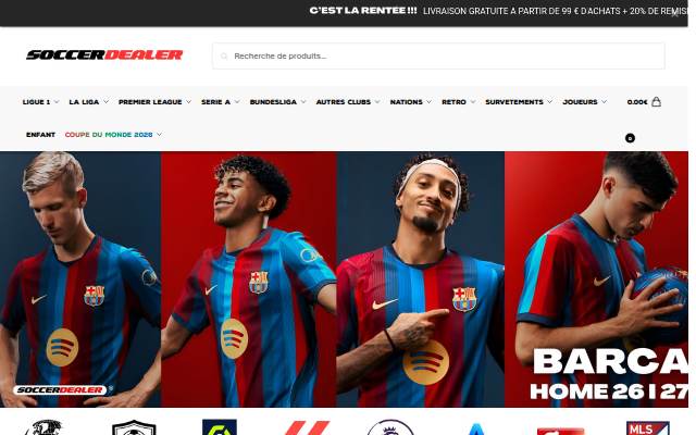Soccer Dealer storefront