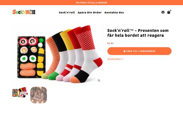 Sock'n'roll storefront