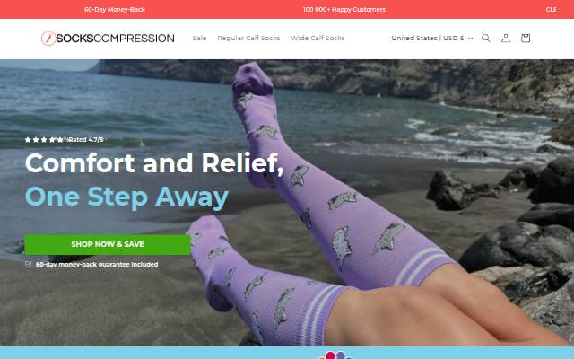 Sockscompression storefront