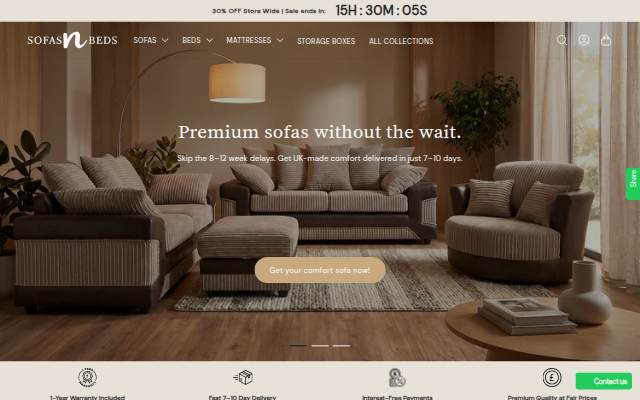 sofas n beds storefront