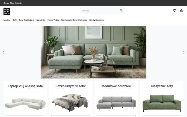 Sofy i kanapy na wymiar | Sofa z funkcją spania – SOFAWORKSHOP.pl storefront