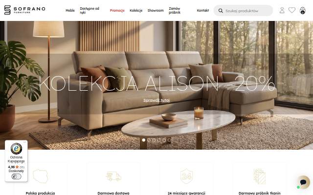 Sofrano.pl storefront