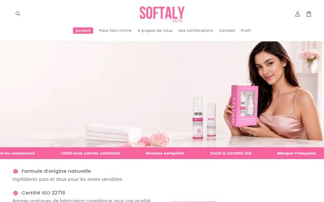 SOFTALY SKIN storefront