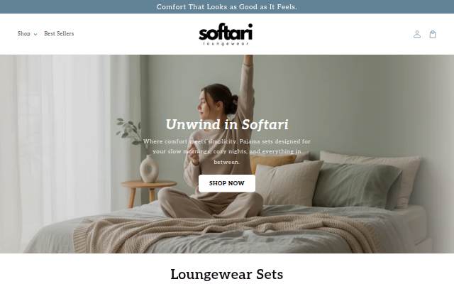 Softari Loungewear storefront