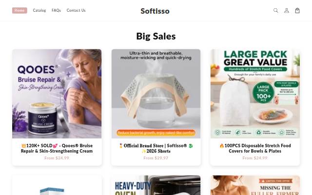 Softisso storefront