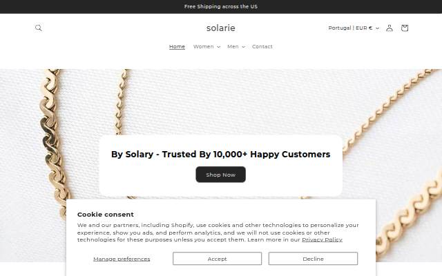 solarie storefront