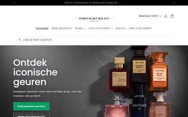 solavi.nl storefront