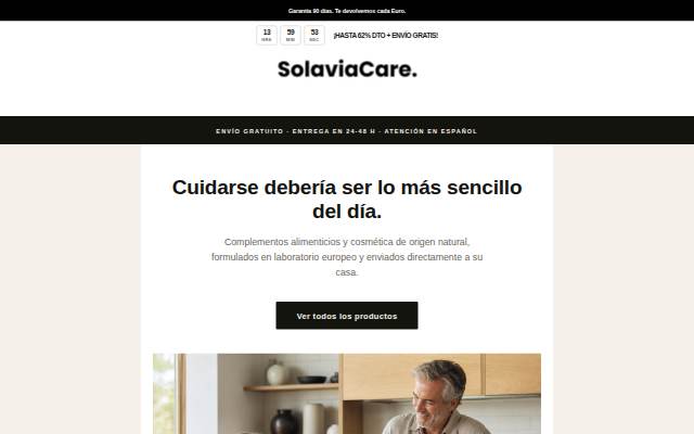 Solavia Care storefront