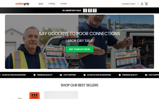 SOLDERGRIP storefront