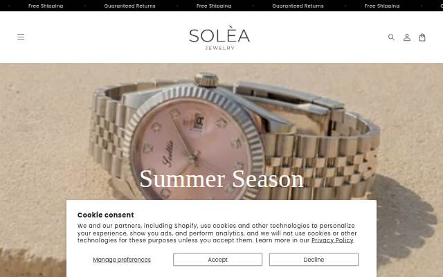 SOLÈA storefront